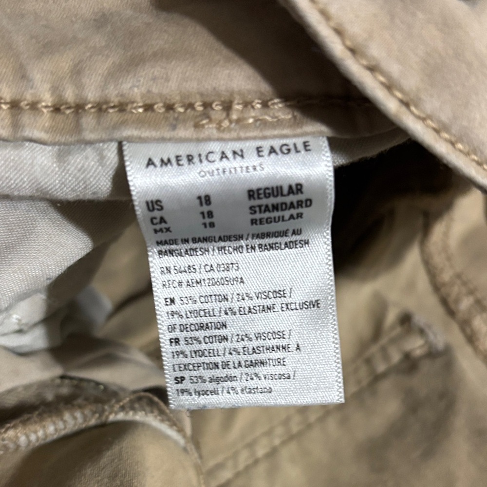 American Eagle Outfitters Stretch Khaki Pants - Tan - Picture 3 of 3